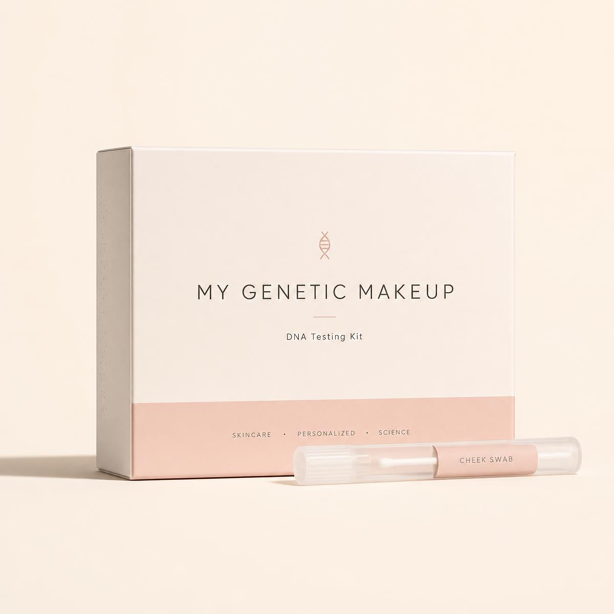 My Genetic Makeup DNA Testing Kit box with cheek swab